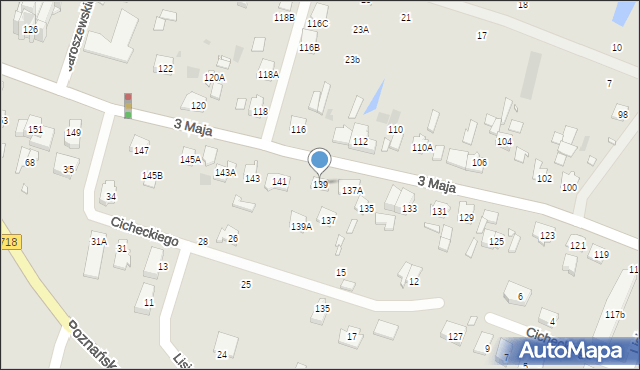 Pruszków, 3 Maja, 139, mapa Pruszków