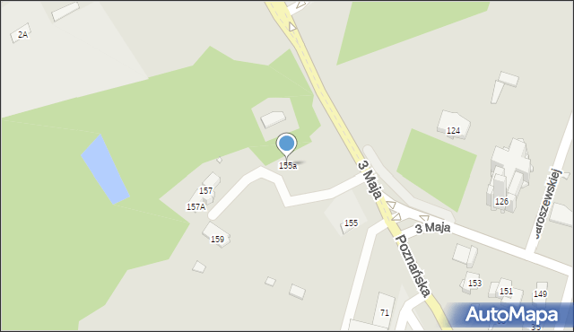Pruszków, 3 Maja, 155a, mapa Pruszków