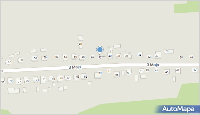 Przecław, 3 Maja, 42, mapa Przecław