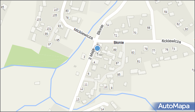 Przędzel, 3 Maja, 2, mapa Przędzel