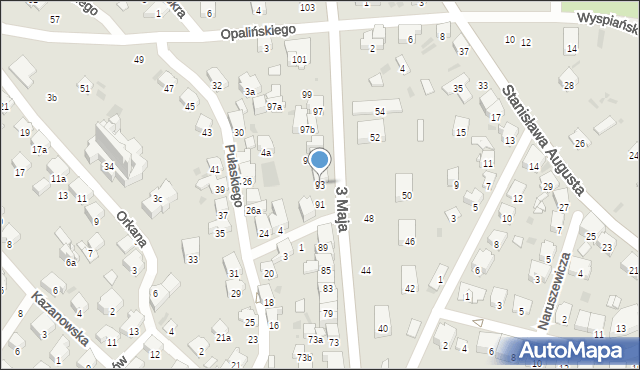 Przemyśl, 3 Maja, 93, mapa Przemyśla