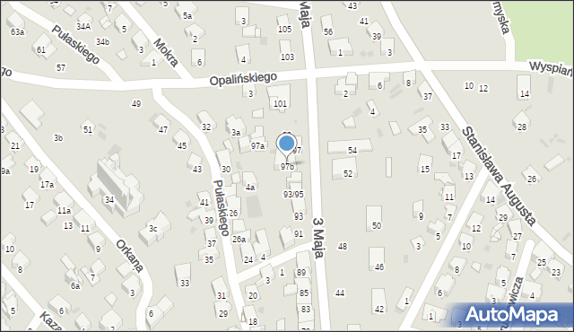 Przemyśl, 3 Maja, 97b, mapa Przemyśla