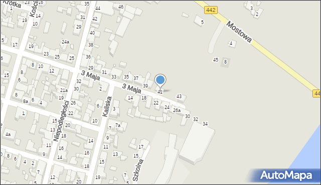 Pyzdry, 3 Maja, 41, mapa Pyzdry