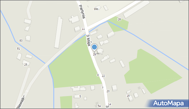 Radomyśl Wielki, 3 Maja, 24, mapa Radomyśl Wielki