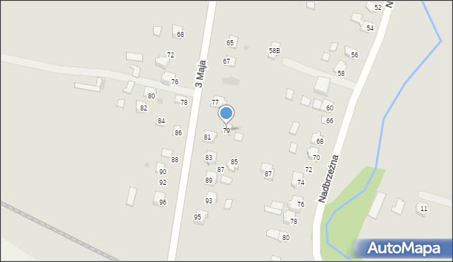 Radymno, 3 Maja, 79, mapa Radymno