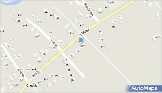 Ropczyce, 3 Maja, 439, mapa Ropczyce