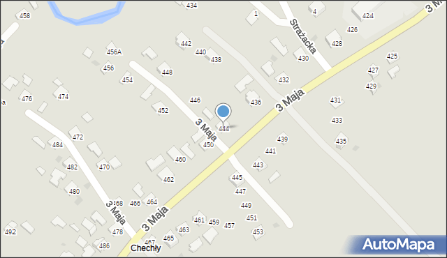 Ropczyce, 3 Maja, 444, mapa Ropczyce