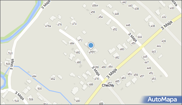 Ropczyce, 3 Maja, 470, mapa Ropczyce