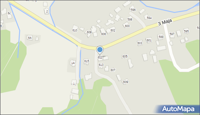 Ropczyce, 3 Maja, 611, mapa Ropczyce