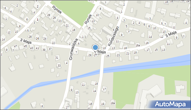 Rudnik nad Sanem, 3 Maja, 27, mapa Rudnik nad Sanem