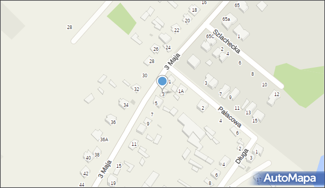 Rybienko Nowe, 3 Maja, 3, mapa Rybienko Nowe