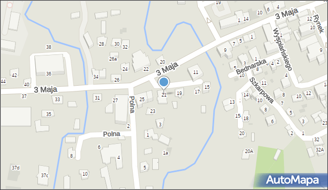 Sędziszów Małopolski, 3 Maja, 21, mapa Sędziszów Małopolski