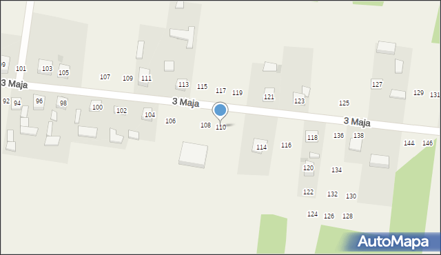 Siedlec Duży, 3 Maja, 110, mapa Siedlec Duży