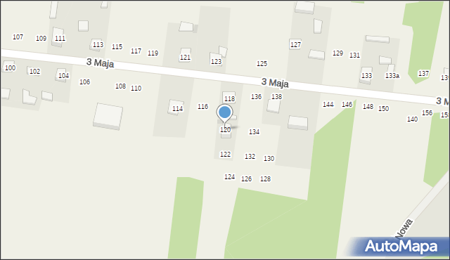 Siedlec Duży, 3 Maja, 120, mapa Siedlec Duży