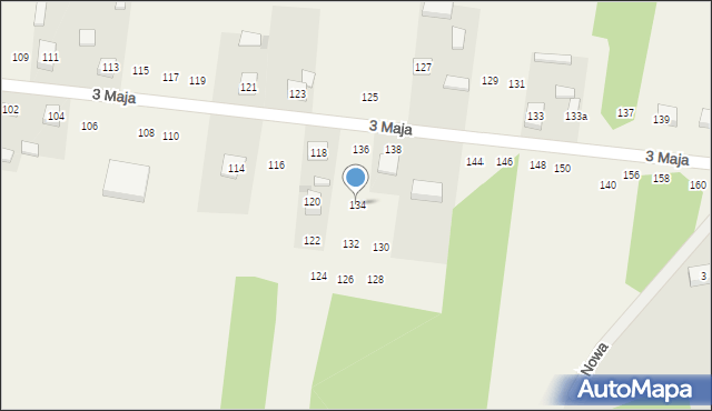 Siedlec Duży, 3 Maja, 134, mapa Siedlec Duży