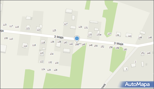 Siedlec Duży, 3 Maja, 144, mapa Siedlec Duży