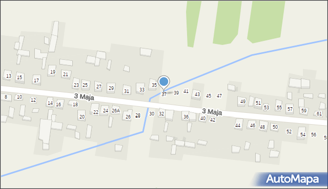 Siedlec Duży, 3 Maja, 37, mapa Siedlec Duży