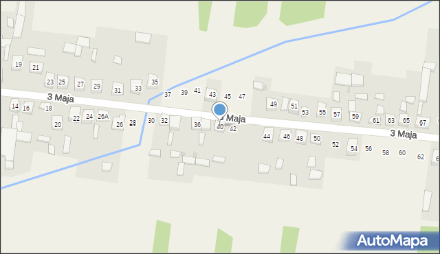 Siedlec Duży, 3 Maja, 40, mapa Siedlec Duży