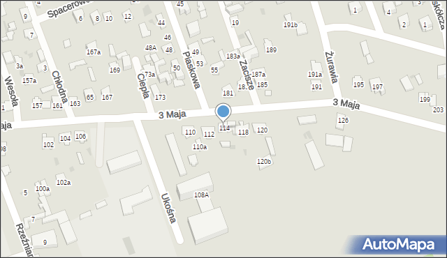 Skarżysko-Kamienna, 3 Maja, 114, mapa Skarżysko-Kamienna