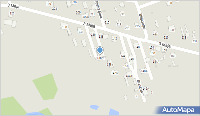 Skarżysko-Kamienna, 3 Maja, 136A, mapa Skarżysko-Kamienna