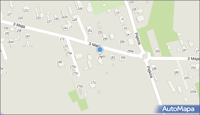 Skarżysko-Kamienna, 3 Maja, 178, mapa Skarżysko-Kamienna