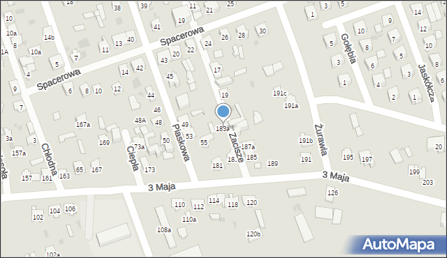 Skarżysko-Kamienna, 3 Maja, 183a, mapa Skarżysko-Kamienna