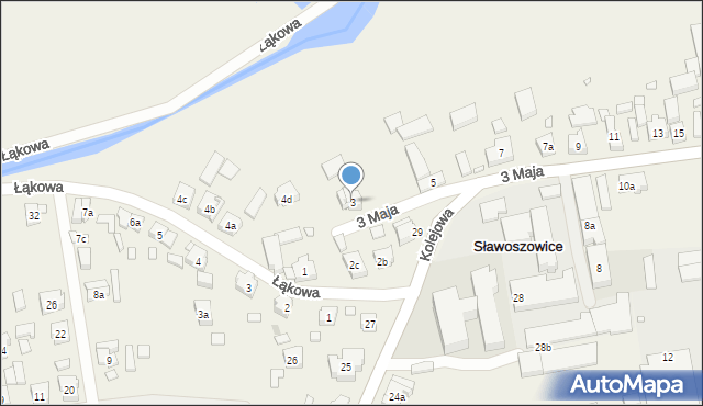 Sławoszowice, 3 Maja, 3, mapa Sławoszowice