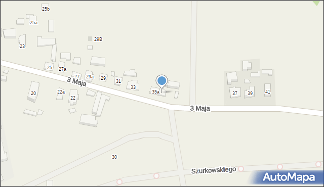 Sławoszowice, 3 Maja, 35b, mapa Sławoszowice