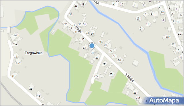 Słomniki, 3 Maja, 31, mapa Słomniki