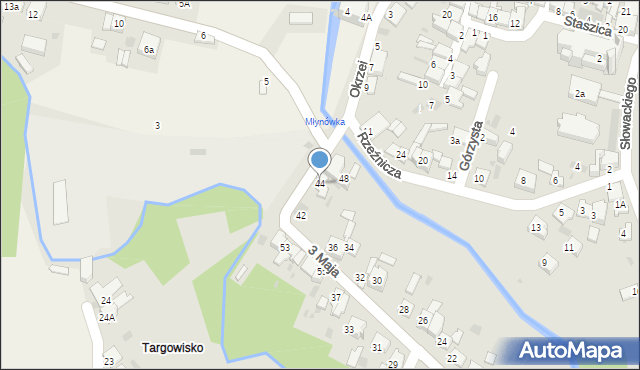 Słomniki, 3 Maja, 44, mapa Słomniki