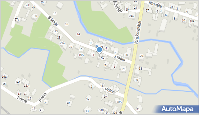 Słomniki, 3 Maja, 9, mapa Słomniki