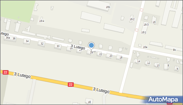 Słońsk, 3 Lutego, 24, mapa Słońsk