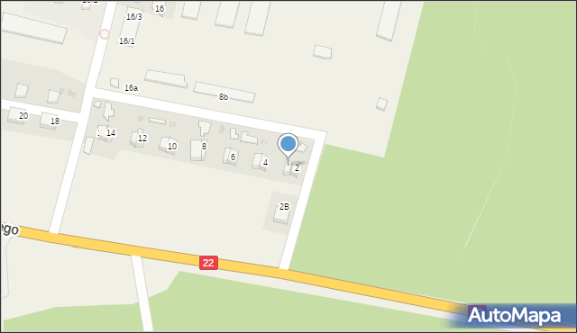 Słońsk, 3 Lutego, 2a, mapa Słońsk