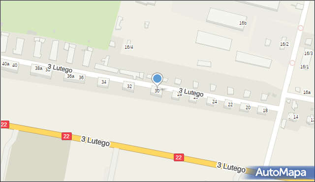 Słońsk, 3 Lutego, 30, mapa Słońsk