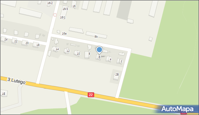 Słońsk, 3 Lutego, 6, mapa Słońsk
