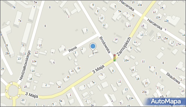 Środa Wielkopolska, 3 Maja, 4, mapa Środa Wielkopolska