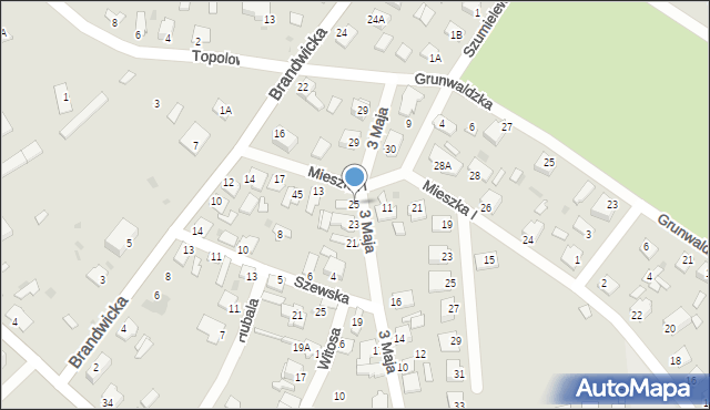 Stalowa Wola, 3 Maja, 25, mapa Stalowa Wola