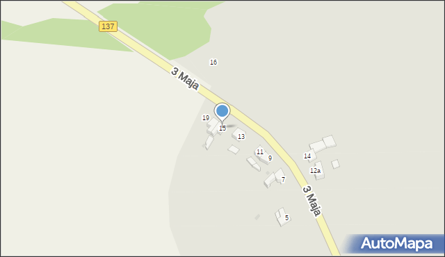 Sulęcin, 3 Maja, 15, mapa Sulęcin