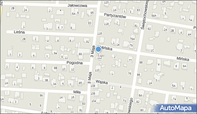 Sulejówek, 3 Maja, 112/114, mapa Sulejówek