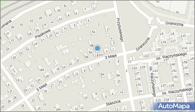 Swarzędz, 3 Maja, 6, mapa Swarzędz