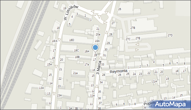 Świdwin, 3 Marca, 18, mapa Świdwin