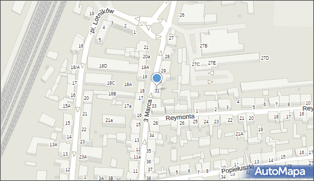 Świdwin, 3 Marca, 31, mapa Świdwin