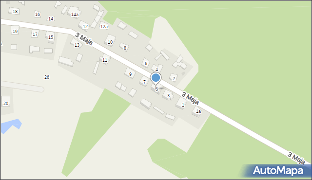 Szlachta, 3 Maja, 5, mapa Szlachta