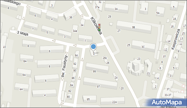 Tarnów, 3 Maja, 2, mapa Tarnów