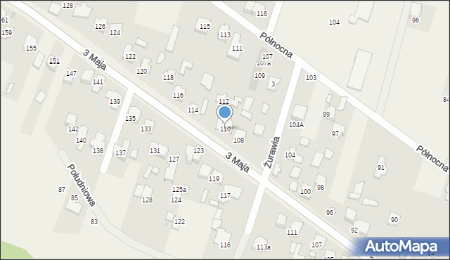 Truskaw, 3 Maja, 110, mapa Truskaw