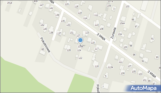 Truskaw, 3 Maja, 125a, mapa Truskaw