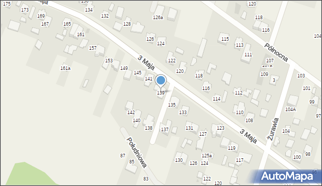 Truskaw, 3 Maja, 139, mapa Truskaw