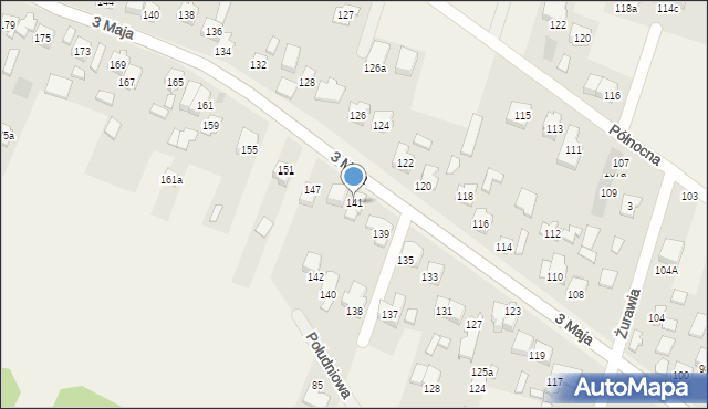 Truskaw, 3 Maja, 141, mapa Truskaw