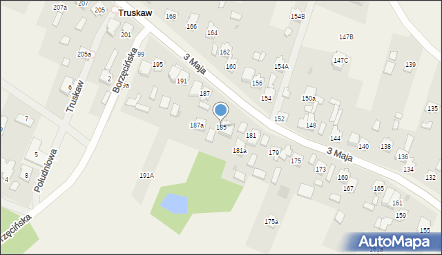 Truskaw, 3 Maja, 185, mapa Truskaw