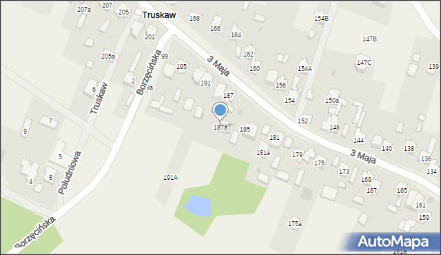 Truskaw, 3 Maja, 187a, mapa Truskaw
